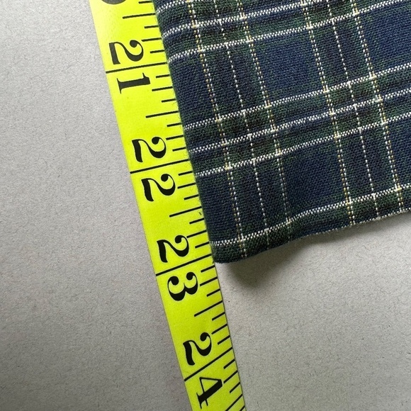 Next Page Plaid Jacket Blazer with Pockets Blue Medium 90s Brit Preppy School - Picture 9 of 12